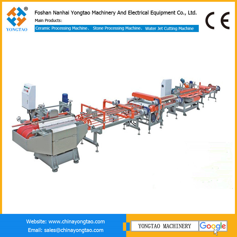 YTQZ-800 ceramic tile water cutting edge chamfering production line
