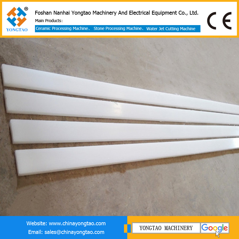 White rubber strip