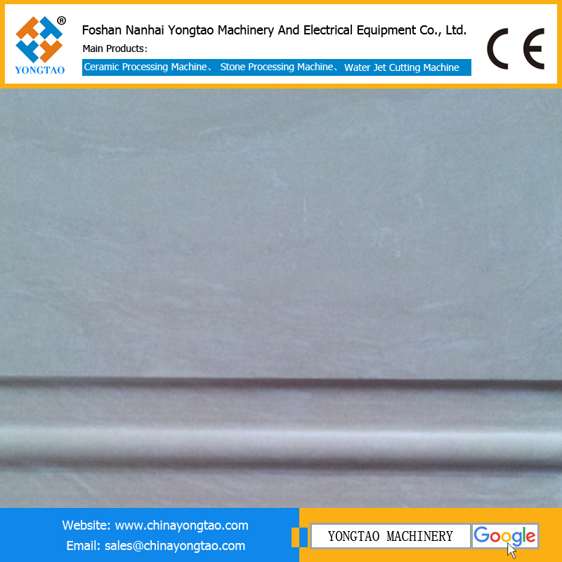 Ceramic L-shaped groove