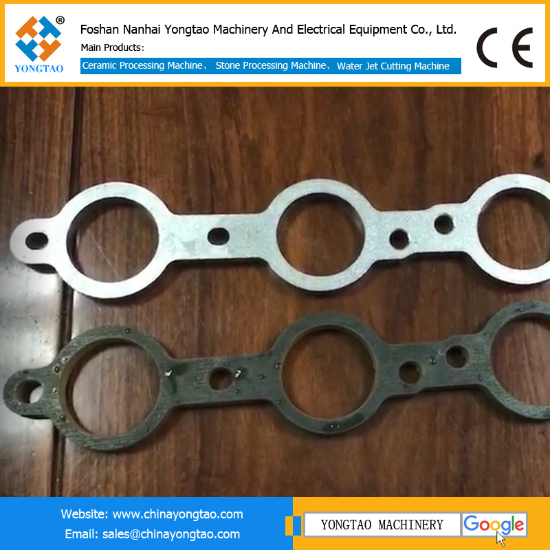 Water jet cutting metal